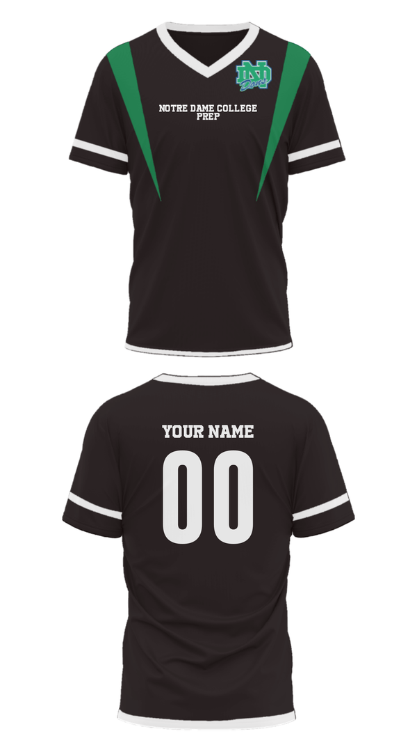 Mens Soccer Jersey, Notre Dame College Prep, Spirit Store, Teamtime, Team time, sublimation, custom sports apparel, team uniforms, spirit wear, spiritwear, sports uniforms, custom shirts, team store, custom team store, fundraiser sports, apparel fundraiser