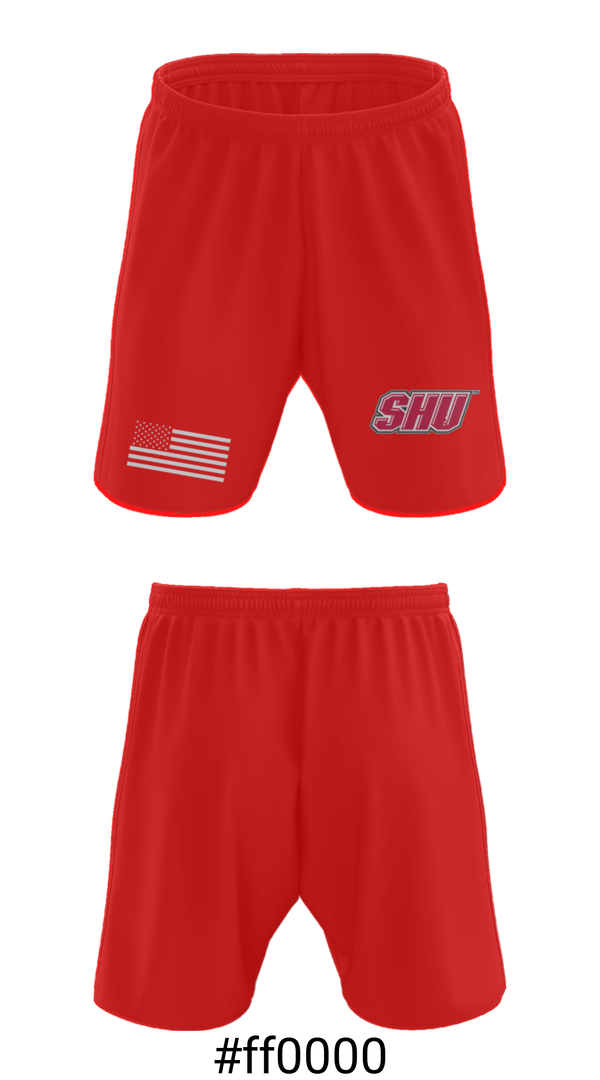 Athletic Shorts With Pockets, Sacred Heart University Basketball, Women's Basketball, Teamtime, Team time, sublimation, custom sports apparel, team uniforms, spirit wear, spiritwear, sports uniforms, custom shirts, team store, custom team store, fundraiser sports, apparel fundraiser