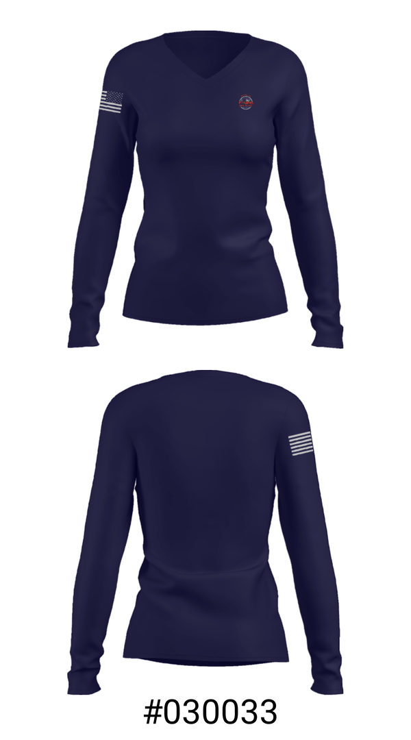 Women's Long Sleeve Vneck Shirt, Rocnrod Productions, , Teamtime, Team time, sublimation, custom sports apparel, team uniforms, spirit wear, spiritwear, sports uniforms, custom shirts, team store, custom team store, fundraiser sports, apparel fundraiser