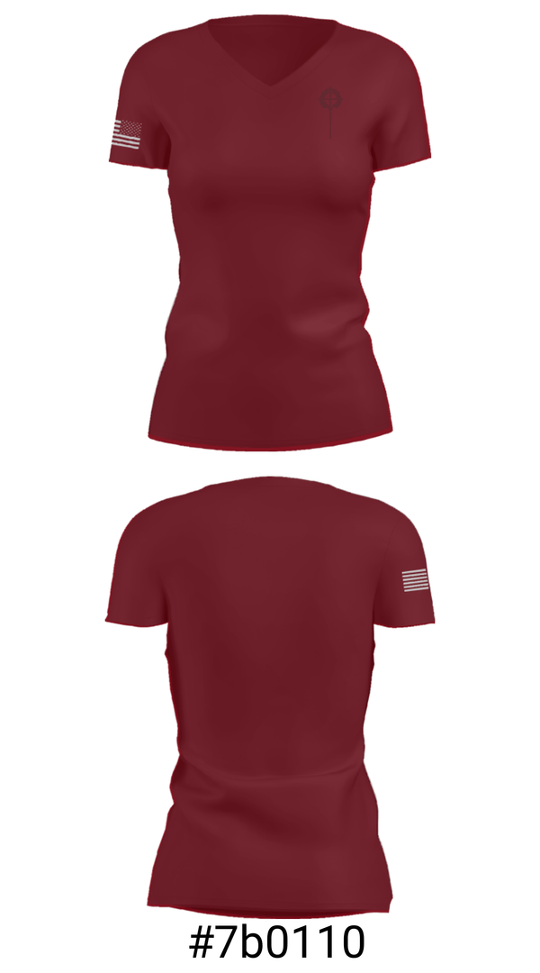 Women's Short Sleeve Vneck Shirt, St Lawrence Catholic School, Spirit Store, Teamtime, Team time, sublimation, custom sports apparel, team uniforms, spirit wear, spiritwear, sports uniforms, custom shirts, team store, custom team store, fundraiser sports, apparel fundraiser