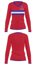 Carver rams 76040751 Women's Long Sleeve V-neck Shirt - 31