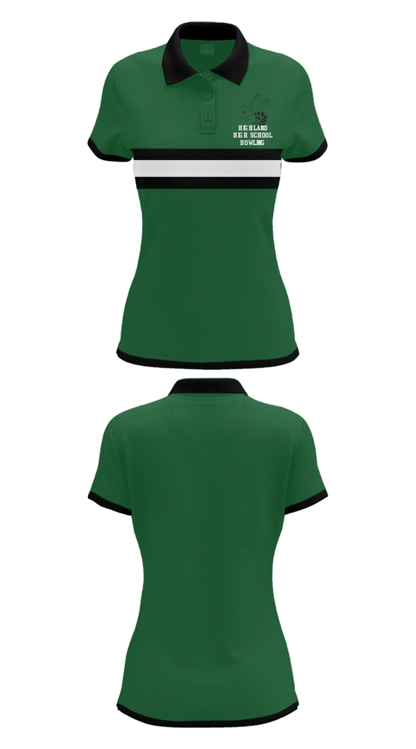 Short Sleeve Performance Polo, Highland High School Bowling, Bowling, Teamtime, Team time, sublimation, custom sports apparel, team uniforms, spirit wear, spiritwear, sports uniforms, custom shirts, team store, custom team store, fundraiser sports, apparel fundraiser