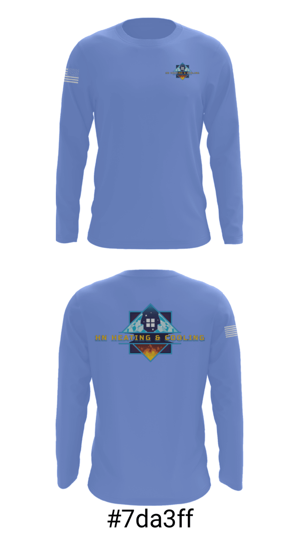 Long Sleeve Performance Shirt, HN Heating & Cooling, , Teamtime, Team time, sublimation, custom sports apparel, team uniforms, spirit wear, spiritwear, sports uniforms, custom shirts, team store, custom team store, fundraiser sports, apparel fundraiser