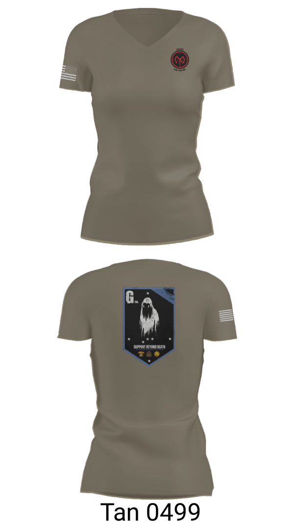 Women's Short Sleeve Vneck Shirt, , Army, Teamtime, Team time, sublimation, custom sports apparel, team uniforms, spirit wear, spiritwear, sports uniforms, custom shirts, team store, custom team store, fundraiser sports, apparel fundraiser