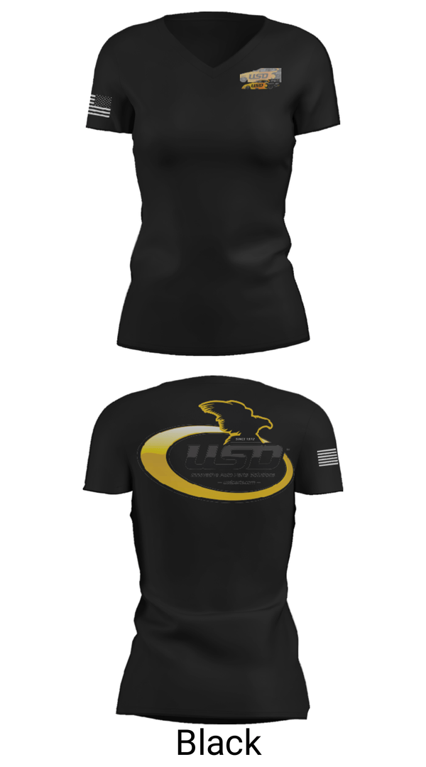 Women's Short Sleeve Vneck Shirt, USD INC., , Teamtime, Team time, sublimation, custom sports apparel, team uniforms, spirit wear, spiritwear, sports uniforms, custom shirts, team store, custom team store, fundraiser sports, apparel fundraiser