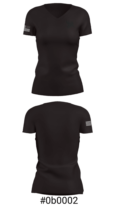ACADEMY AT PALUMBO GRIFFINS 80153701 Women's Short Sleeve V-neck Shirt - 21