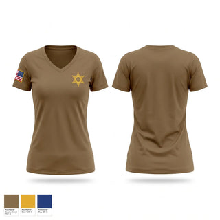 Womens Short Sleeve Vneck Shirt, investigations ccso, Police, Teamtime, Team time, sublimation, custom sports apparel, team uniforms, spirit wear, spiritwear, sports uniforms, custom shirts, team store, custom team store, fundraiser sports, apparel fundraiser