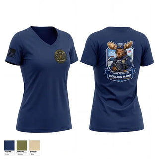 Womens Short Sleeve Vneck Shirt, CBP Houlton Maine Use Of Force Training Branch, Police, Teamtime, Team time, sublimation, custom sports apparel, team uniforms, spirit wear, spiritwear, sports uniforms, custom shirts, team store, custom team store, fundraiser sports, apparel fundraiser