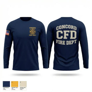 Long Sleeve Performance Shirt, Concord Fire Department, Fire Department, Teamtime, Team time, sublimation, custom sports apparel, team uniforms, spirit wear, spiritwear, sports uniforms, custom shirts, team store, custom team store, fundraiser sports, apparel fundraiser