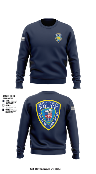 Crew Neck Sweatshirt, Port Authority Police, , Teamtime, Team time, sublimation, custom sports apparel, team uniforms, spirit wear, spiritwear, sports uniforms, custom shirts, team store, custom team store, fundraiser sports, apparel fundraiser