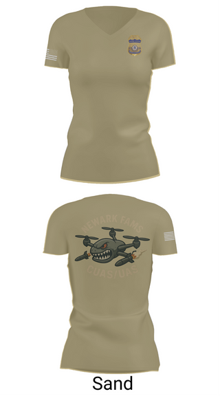 Womens Short Sleeve Vneck Shirt, Newark FAMS, , Teamtime, Team time, sublimation, custom sports apparel, team uniforms, spirit wear, spiritwear, sports uniforms, custom shirts, team store, custom team store, fundraiser sports, apparel fundraiser