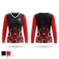 Rim Theory Basketball Women's Long Sleeve V-neck Shirt - 1
