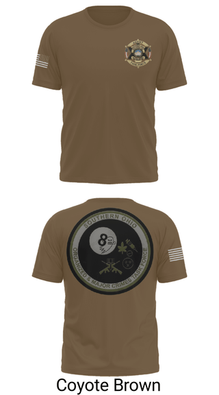 Short Sleeve Performance Shirt, Southern Ohio Organized and Major Crimes Task Force, Police, Teamtime, Team time, sublimation, custom sports apparel, team uniforms, spirit wear, spiritwear, sports uniforms, custom shirts, team store, custom team store, fundraiser sports, apparel fundraiser