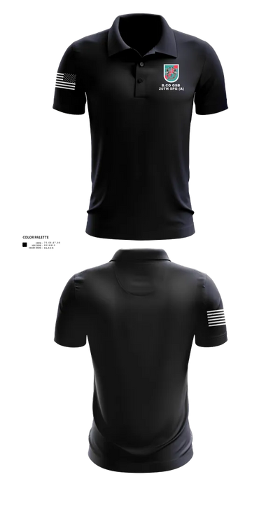 B.CO GSB 20th SFG(A) 63112817 Short Sleeve Performance Polo - 100