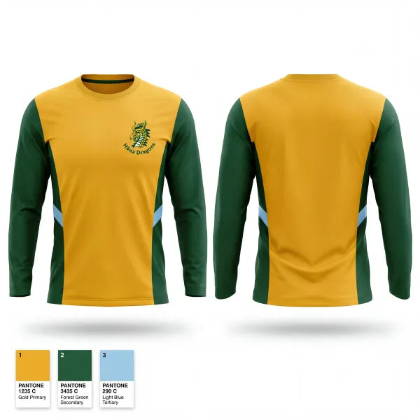 Long Sleeve Performance Shirt, Hāna Dragons, Women's Basketball, Teamtime, Team time, sublimation, custom sports apparel, team uniforms, spirit wear, spiritwear, sports uniforms, custom shirts, team store, custom team store, fundraiser sports, apparel fundraiser