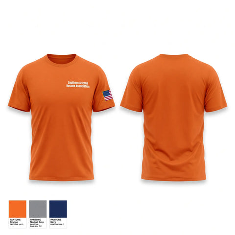 Old School Cotton Feel Shirt, Southern Arizona Rescue Association, EMS/EMT, Teamtime, Team time, sublimation, custom sports apparel, team uniforms, spirit wear, spiritwear, sports uniforms, custom shirts, team store, custom team store, fundraiser sports, apparel fundraiser