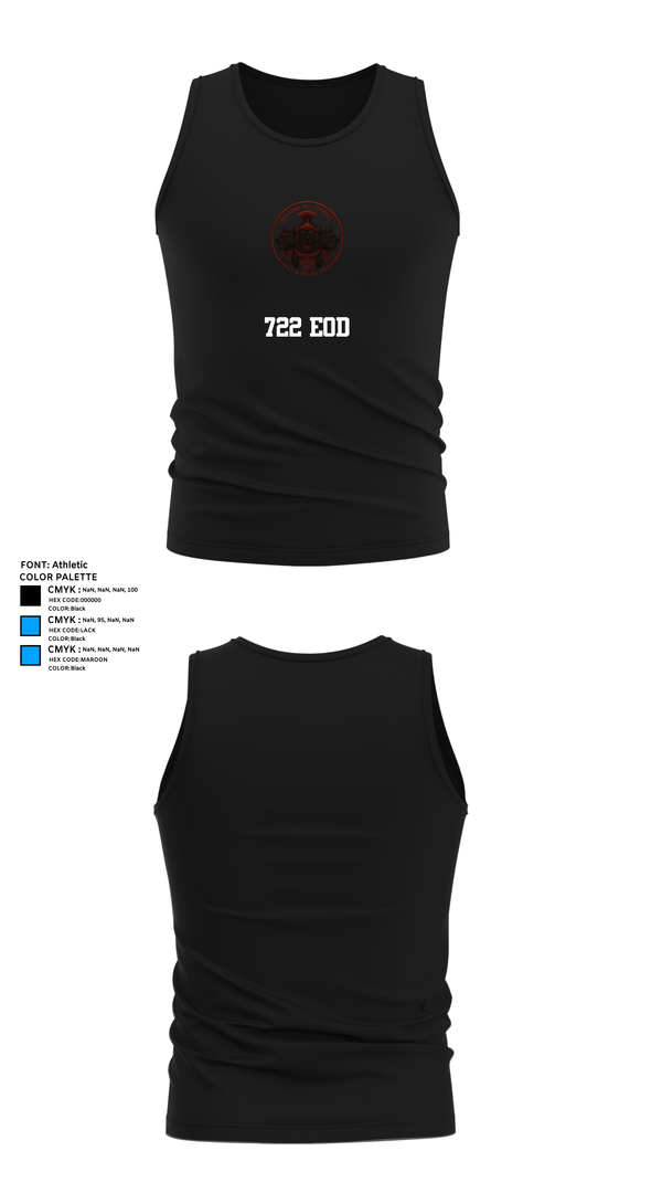 Tank Top, 722 EOD, , Teamtime, Team time, sublimation, custom sports apparel, team uniforms, spirit wear, spiritwear, sports uniforms, custom shirts, team store, custom team store, fundraiser sports, apparel fundraiser