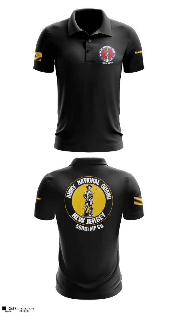 Short Sleeve Performance Polo, 508th MP Co, National Guard, Teamtime, Team time, sublimation, custom sports apparel, team uniforms, spirit wear, spiritwear, sports uniforms, custom shirts, team store, custom team store, fundraiser sports, apparel fundraiser