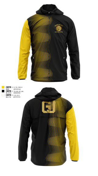 Windbreaker, Golden Jaguaretts Dance/Step Team, Spirit Store, Teamtime, Team time, sublimation, custom sports apparel, team uniforms, spirit wear, spiritwear, sports uniforms, custom shirts, team store, custom team store, fundraiser sports, apparel fundraiser