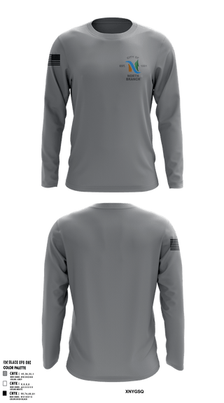 Long Sleeve Performance Shirt, North Branch Police Dept., , Teamtime, Team time, sublimation, custom sports apparel, team uniforms, spirit wear, spiritwear, sports uniforms, custom shirts, team store, custom team store, fundraiser sports, apparel fundraiser