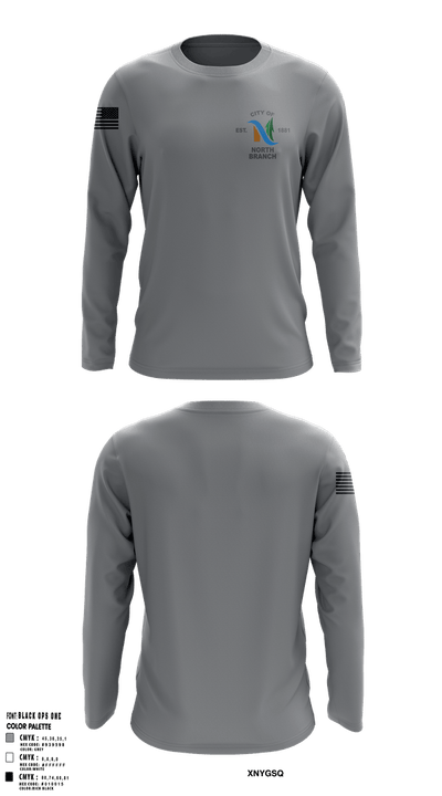 North Branch Police Dept. 88916958 Long Sleeve Performance Shirt 7