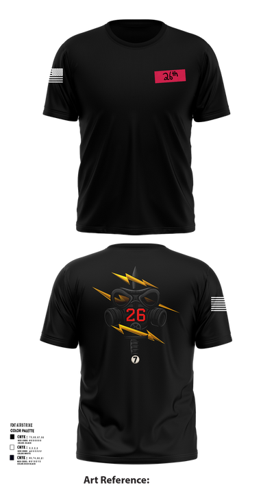 26th CM Co 80721197 Short Sleeve Performance Shirt - 105