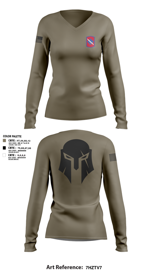 Womens Long Sleeve Vneck Shirt, C TRP 1-134th, , Teamtime, Team time, sublimation, custom sports apparel, team uniforms, spirit wear, spiritwear, sports uniforms, custom shirts, team store, custom team store, fundraiser sports, apparel fundraiser