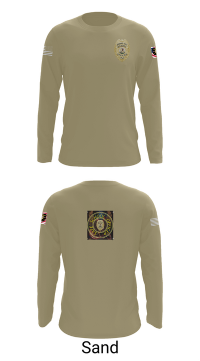 School officer 37316747 Long Sleeve Performance Shirt 82