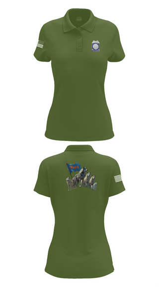 Womens Short Sleeve Performance Polo, GSP POST 5 DALTON, Police, Teamtime, Team time, sublimation, custom sports apparel, team uniforms, spirit wear, spiritwear, sports uniforms, custom shirts, team store, custom team store, fundraiser sports, apparel fundraiser