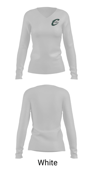 Women's Long Sleeve Vneck Shirt, Colfax High School Basketball, Women's Basketball, Teamtime, Team time, sublimation, custom sports apparel, team uniforms, spirit wear, spiritwear, sports uniforms, custom shirts, team store, custom team store, fundraiser sports, apparel fundraiser