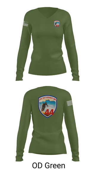 Womens Long Sleeve Vneck Shirt, Civil Disturbance Unit, , Teamtime, Team time, sublimation, custom sports apparel, team uniforms, spirit wear, spiritwear, sports uniforms, custom shirts, team store, custom team store, fundraiser sports, apparel fundraiser