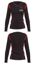 Cave Spring High School 3125404 Women's Long Sleeve V-neck Shirt - 33