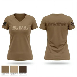 Womens Short Sleeve Vneck Shirt, Fuel Team 6, Army, Teamtime, Team time, sublimation, custom sports apparel, team uniforms, spirit wear, spiritwear, sports uniforms, custom shirts, team store, custom team store, fundraiser sports, apparel fundraiser