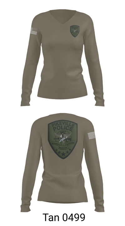 Pikeville Police SRT 98289617 Women's Long Sleeve V-neck Shirt - 73