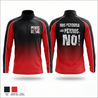 Quarter Zip Jacket, PERROS DEL MAL, Men's Soccer, Teamtime, Team time, sublimation, custom sports apparel, team uniforms, spirit wear, spiritwear, sports uniforms, custom shirts, team store, custom team store, fundraiser sports, apparel fundraiser