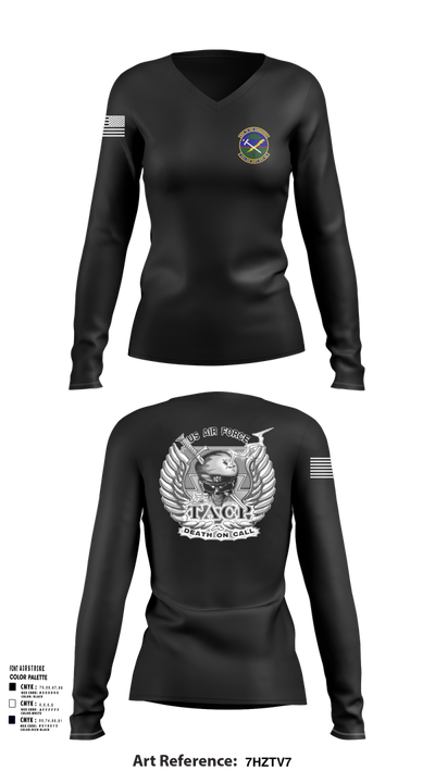 14th ASOS 72723068 Women's Long Sleeve V-neck Shirt - 101