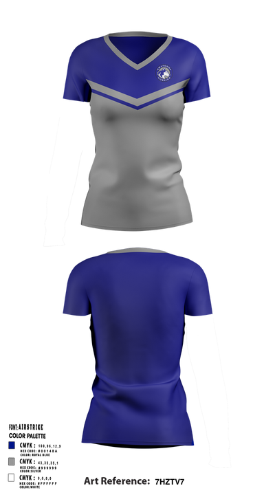 Owatonna Gymnastics 66502573 Women's Short Sleeve V-neck Shirt - 1