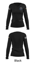 Tiger-43 85546110 Women's Long Sleeve V-neck Shirt - 37