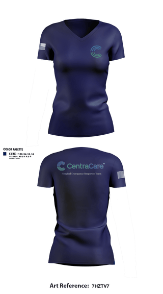 Womens Short Sleeve Vneck Shirt, CentraCare HERT, EMS/EMT, Teamtime, Team time, sublimation, custom sports apparel, team uniforms, spirit wear, spiritwear, sports uniforms, custom shirts, team store, custom team store, fundraiser sports, apparel fundraiser
