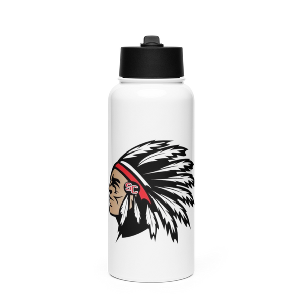 Social Circle Cheer 32565399 Stainless Steel Water Bottle with a Straw Lid
