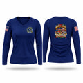 Hopewell Township Volunteer Women's Long Sleeve V-neck Shirt - 1