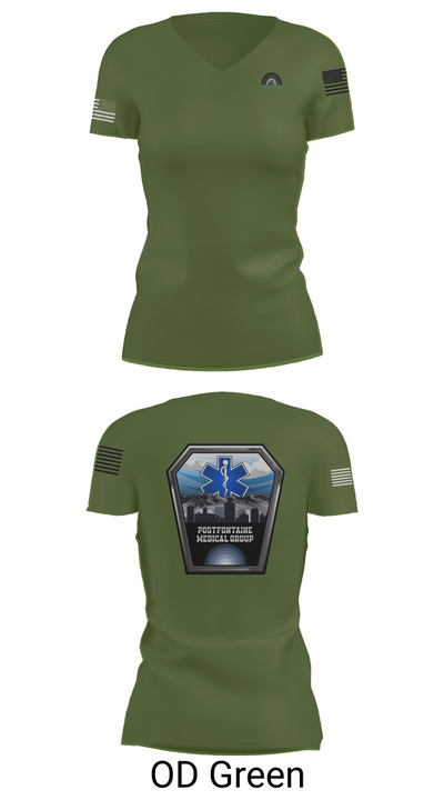 Union Medical Services 64741548 Women's Short Sleeve V-neck Shirt - 48