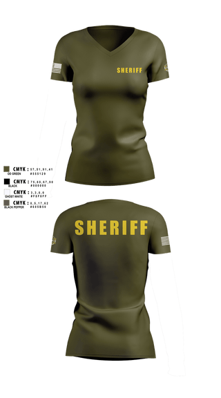 Womens Short Sleeve Vneck Shirt, JEFFERSON COUNTY SHERIFFS OFFICE, Police, Teamtime, Team time, sublimation, custom sports apparel, team uniforms, spirit wear, spiritwear, sports uniforms, custom shirts, team store, custom team store, fundraiser sports, apparel fundraiser