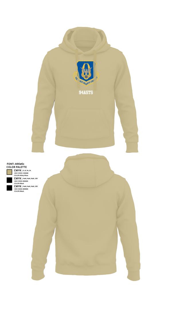 Hoodie, 94ASTS, Air Force, Teamtime, Team time, sublimation, custom sports apparel, team uniforms, spirit wear, spiritwear, sports uniforms, custom shirts, team store, custom team store, fundraiser sports, apparel fundraiser