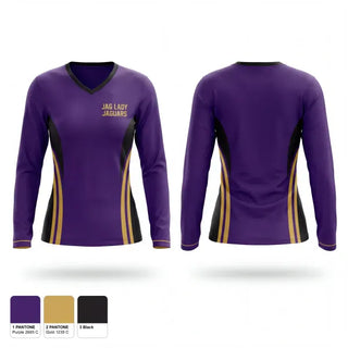 Womens Long Sleeve Vneck Shirt, JAG LADY JAGUARS, Women's Basketball, Teamtime, Team time, sublimation, custom sports apparel, team uniforms, spirit wear, spiritwear, sports uniforms, custom shirts, team store, custom team store, fundraiser sports, apparel fundraiser