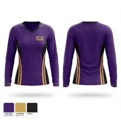 JAG LADY JAGUARS 94394869 Women's Long Sleeve V-neck Shirt - 1