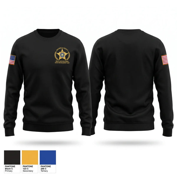 Crew Neck Sweatshirt, Greenville County Multi-Jurisdictional Drug Enforcement Unit, Police, Teamtime, Team time, sublimation, custom sports apparel, team uniforms, spirit wear, spiritwear, sports uniforms, custom shirts, team store, custom team store, fundraiser sports, apparel fundraiser