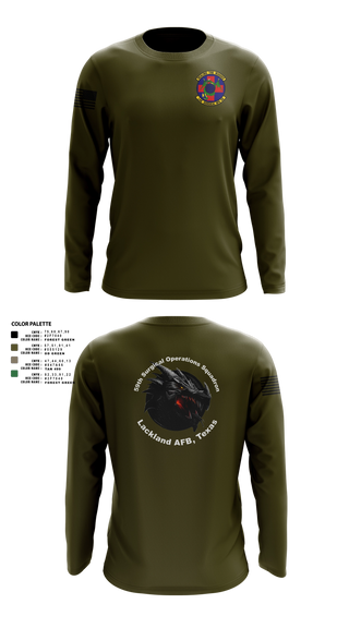 Long Sleeve Performance Shirt, 59th Surgical Operations Squadron, Air Force, Teamtime, Team time, sublimation, custom sports apparel, team uniforms, spirit wear, spiritwear, sports uniforms, custom shirts, team store, custom team store, fundraiser sports, apparel fundraiser