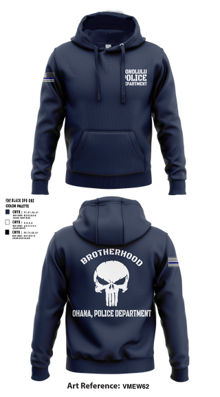 Hoodie, Honolulu Police Department, Police, Teamtime, Team time, sublimation, custom sports apparel, team uniforms, spirit wear, spiritwear, sports uniforms, custom shirts, team store, custom team store, fundraiser sports, apparel fundraiser
