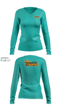 Flint Tropics 27961278 Women's Long Sleeve V-neck Shirt - 21